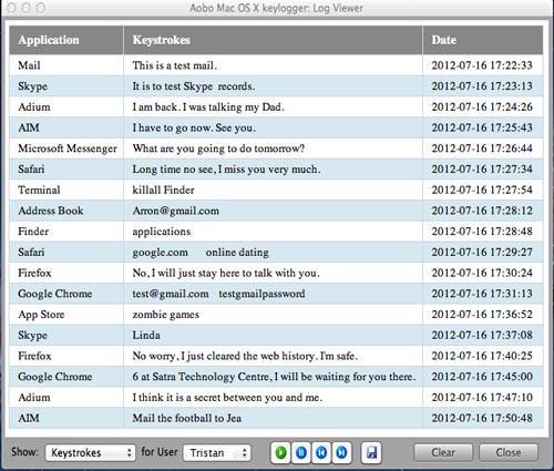 Log Viewer - View Keystrokes Recorded