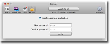 Amac Keylogger for Mac – security settings