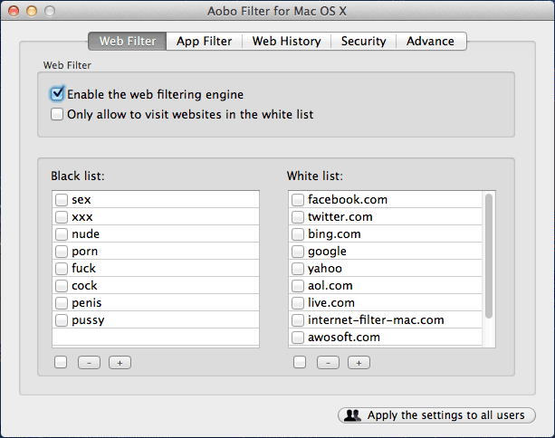 Web Filters For Mac Web Filters For Mac